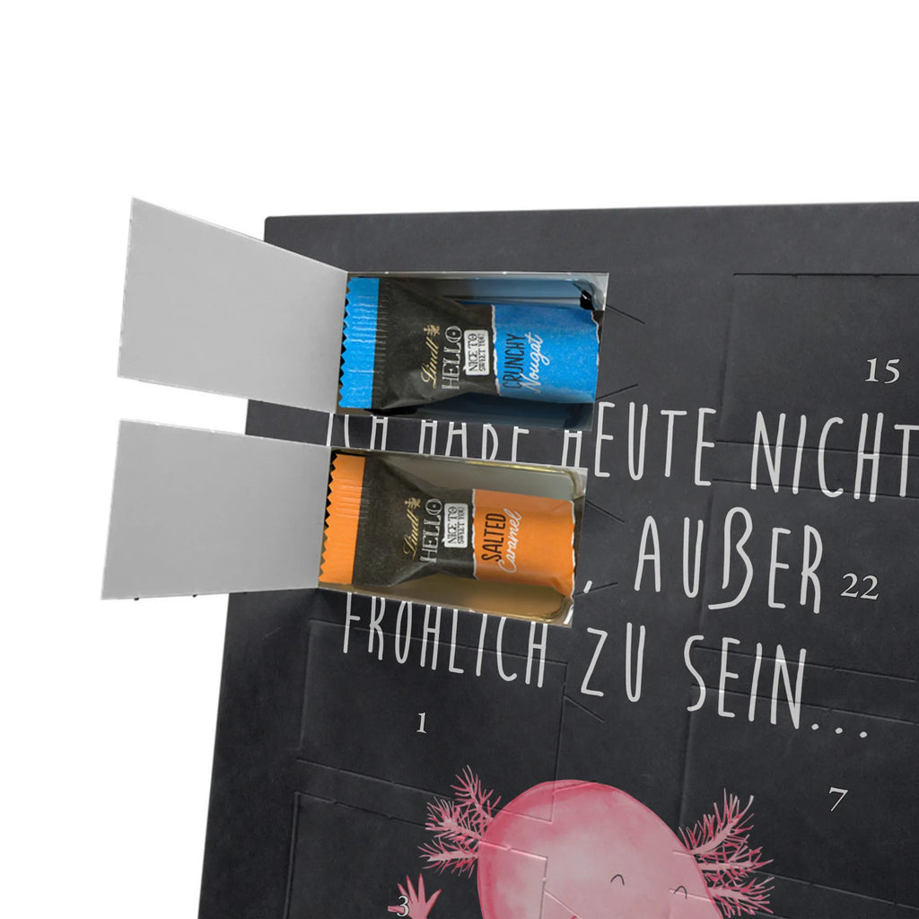 Personalisierter Schoko Foto Adventskalender Axolotl Hurra Personalisierter Schoko Foto Adventskalender, Molch, Axolotl, Lurche, Axolot, Schwanzlurch, Fröhlich, Spaß, Motivation, Freude, Zufriedenheit, Lurch