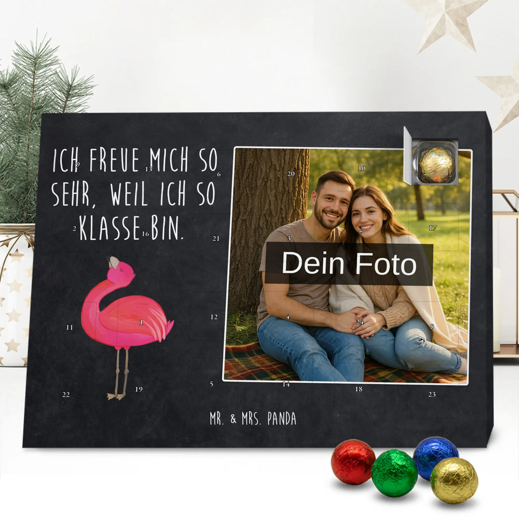  Flamingo Duma Personalisierter Schoko Foto Adventskalender, Flamingo, Schwester, Tochter, Beste Freundin, Selbstliebe, Selbstakzeptanz, Freundin, Mama, Freude, Stolz