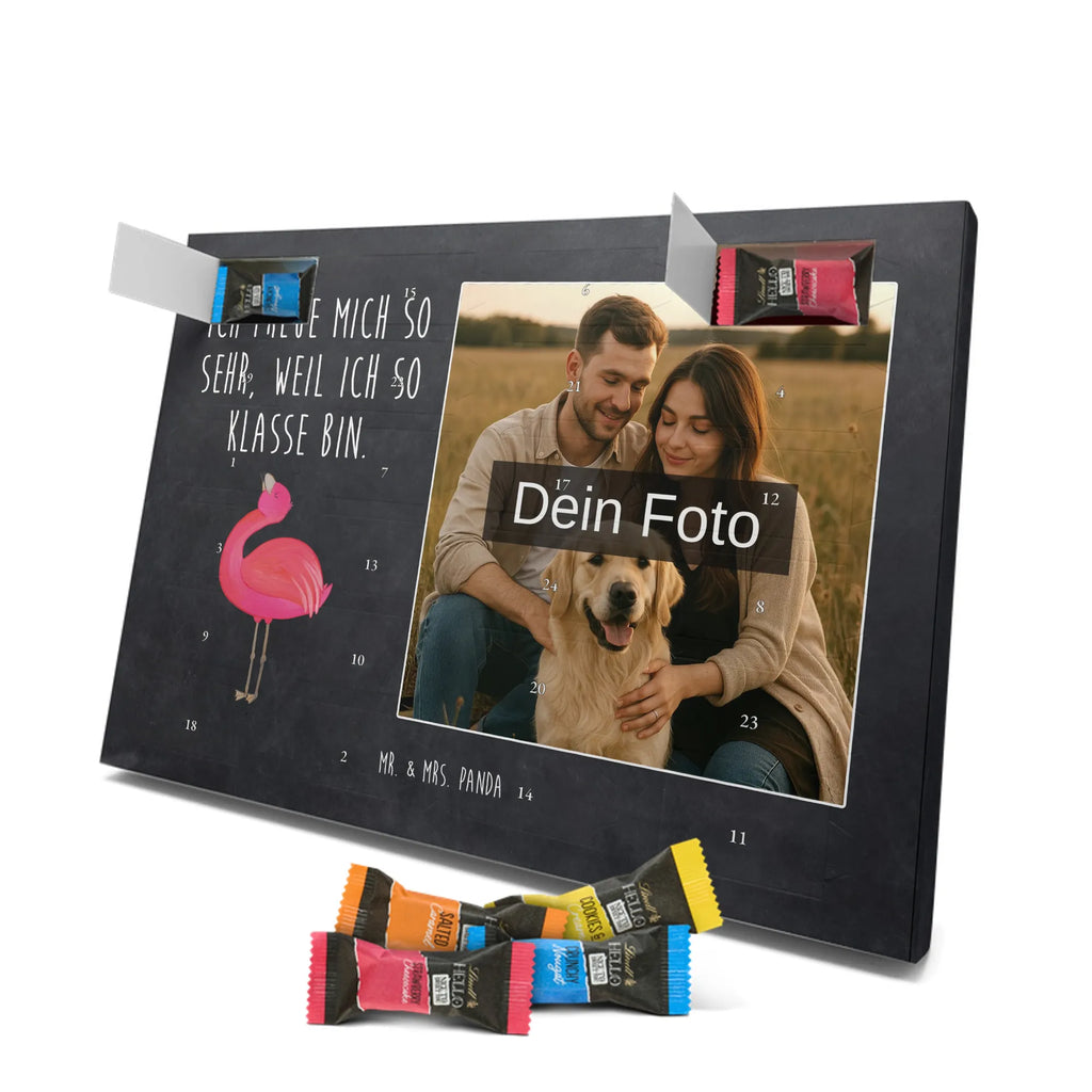  Flamingo Duma Personalisierter Schoko Foto Adventskalender, Flamingo, Schwester, Tochter, Beste Freundin, Selbstliebe, Selbstakzeptanz, Freundin, Mama, Freude, Stolz