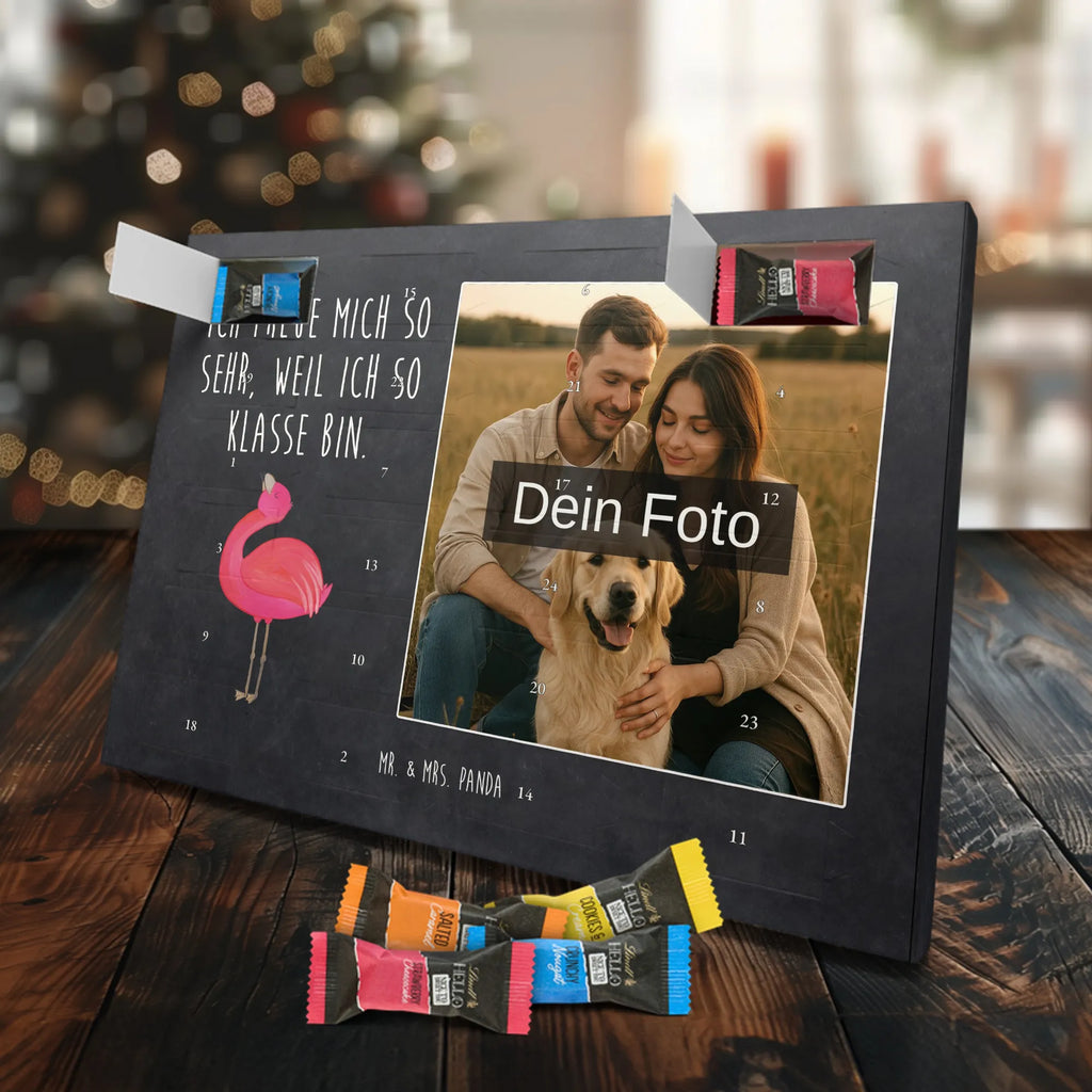  Flamingo Duma Personalisierter Schoko Foto Adventskalender, Flamingo, Schwester, Tochter, Beste Freundin, Selbstliebe, Selbstakzeptanz, Freundin, Mama, Freude, Stolz