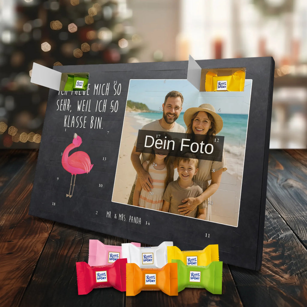  Flamingo Duma Personalisierter Schoko Foto Adventskalender, Flamingo, Schwester, Tochter, Beste Freundin, Selbstliebe, Selbstakzeptanz, Freundin, Mama, Freude, Stolz
