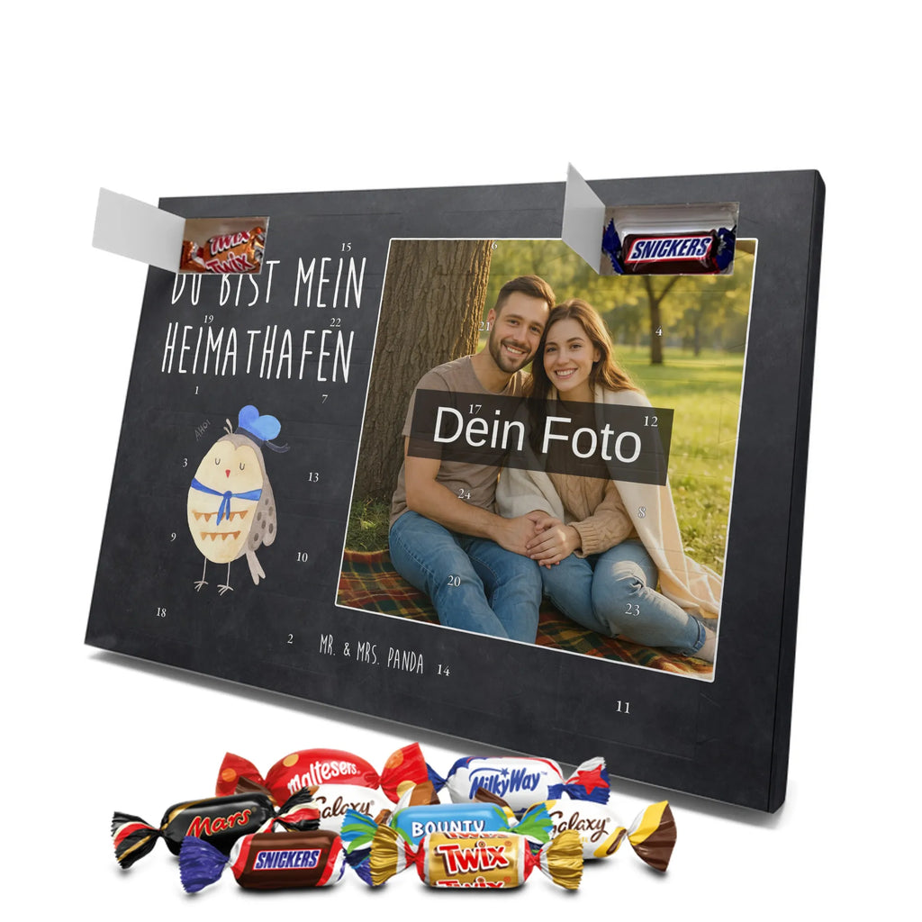 Personalisierter Schoko Foto Adventskalender Eule Matrose Personalisierter Schoko Foto Adventskalender, Eule, Ehe, Freundin, Eule Deko, Wortspiel Lustig, Seefahrer, Owl, Matrose, Hochzeitstag Geschenk, Heimathafen, Eule Spruch