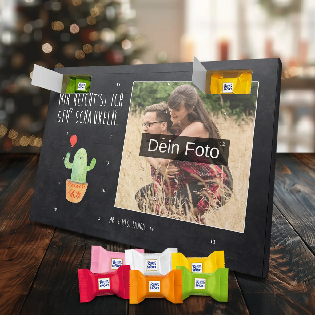  Kaktus balon Personalisierter Schoko Foto Adventskalender, Kakteen, Kaktus, Stress, Neustart, Büroalltag, Büro, Freude, Luftballon, Freund, Prüfung, Freundin, Ausbildung