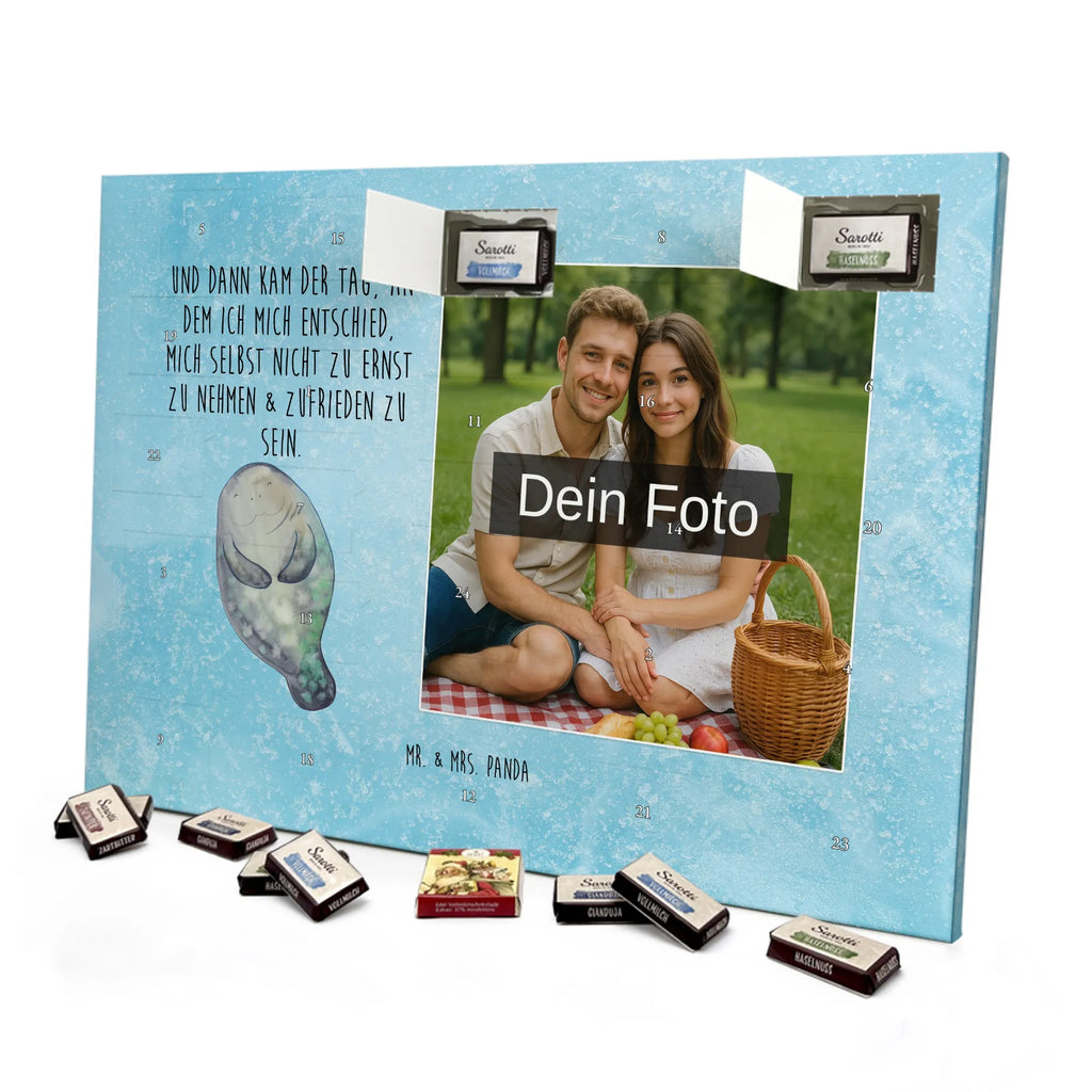 Personalisierter Schoko Foto Adventskalender Seekuh Happy Personalisierter Schoko Foto Adventskalender, Meerestiere, Urlaub, Meer, Liebeskummer, Achtsamkeit, Neustart, Seekühe, Respekt, Selbstliebe, Neuanfang, Seekuh, Freundin, Zufrieden