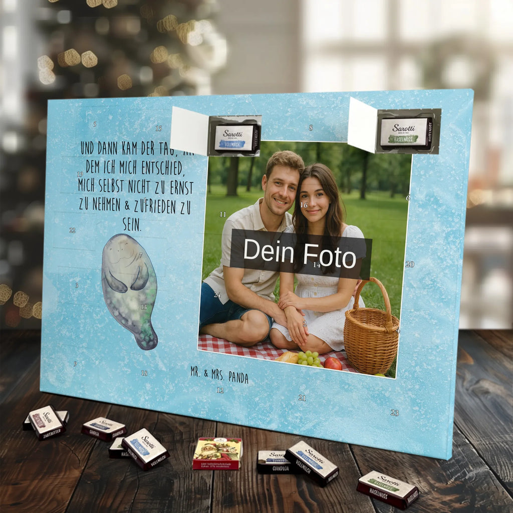 Personalisierter Schoko Foto Adventskalender Seekuh Happy Personalisierter Schoko Foto Adventskalender, Meerestiere, Urlaub, Meer, Liebeskummer, Achtsamkeit, Neustart, Seekühe, Respekt, Selbstliebe, Neuanfang, Seekuh, Freundin, Zufrieden
