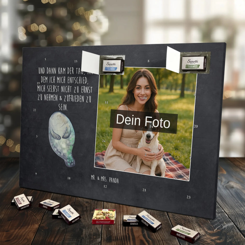 Personalisierter Schoko Foto Adventskalender Seekuh Happy Personalisierter Schoko Foto Adventskalender, Meerestiere, Urlaub, Meer, Liebeskummer, Achtsamkeit, Neustart, Seekühe, Respekt, Selbstliebe, Neuanfang, Seekuh, Freundin, Zufrieden