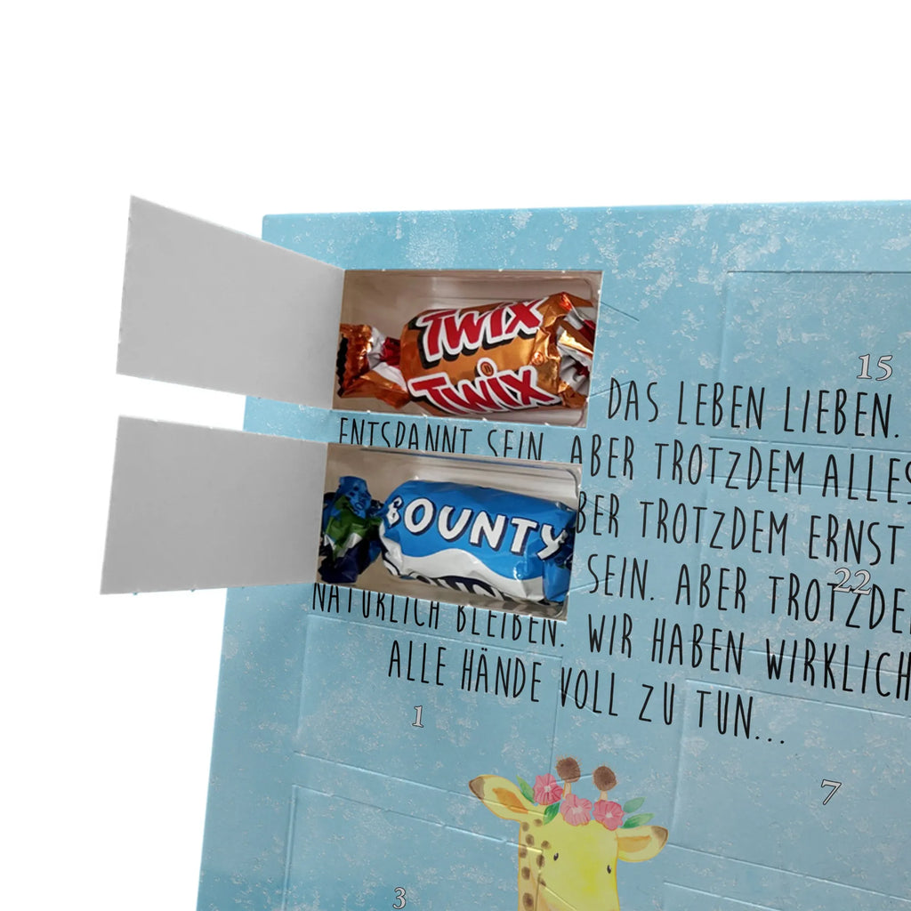  żyrafa Wieniec kwiatów Personalisierter Schoko Foto Adventskalender, Afrika, Wildtiere, Giraffe, Blumenkranz, Abenteurer, Selbstliebe, Freundin