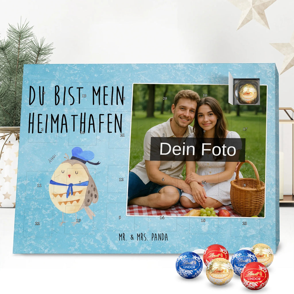 Personalisierter Schoko Foto Adventskalender Eule Matrose Personalisierter Schoko Foto Adventskalender, Eule, Ehe, Freundin, Eule Deko, Wortspiel Lustig, Seefahrer, Owl, Matrose, Hochzeitstag Geschenk, Heimathafen, Eule Spruch