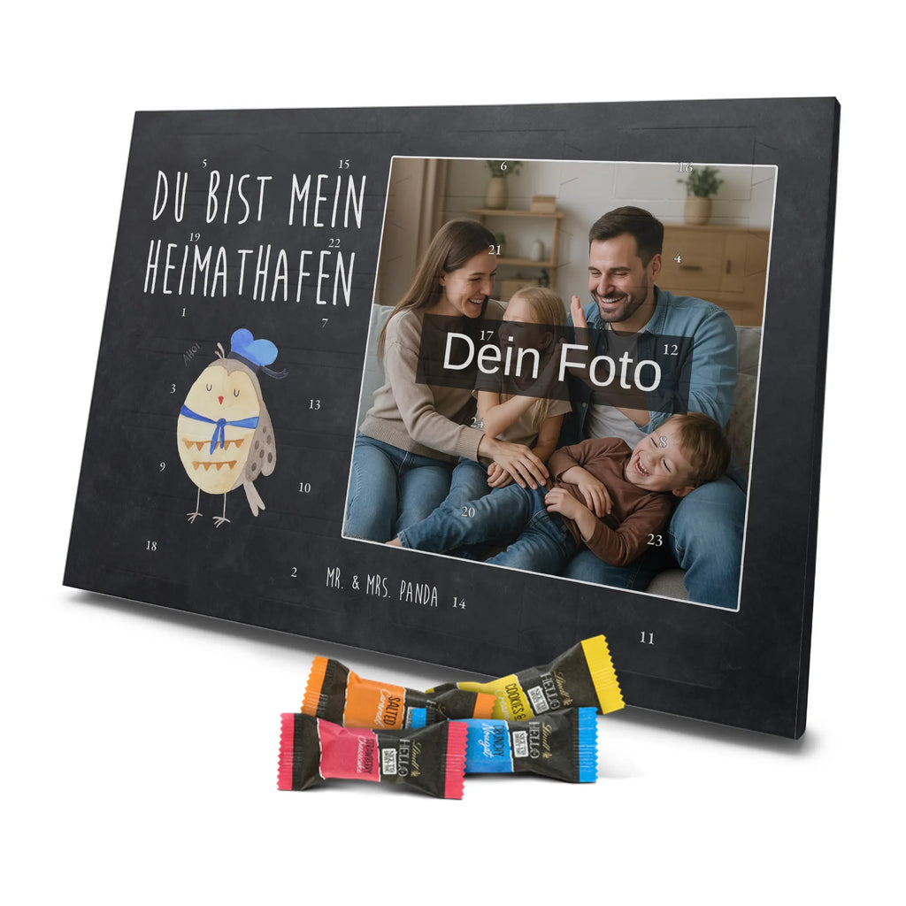 Personalisierter Schoko Foto Adventskalender Eule Matrose Personalisierter Schoko Foto Adventskalender, Eule, Ehe, Freundin, Eule Deko, Wortspiel Lustig, Seefahrer, Owl, Matrose, Hochzeitstag Geschenk, Heimathafen, Eule Spruch