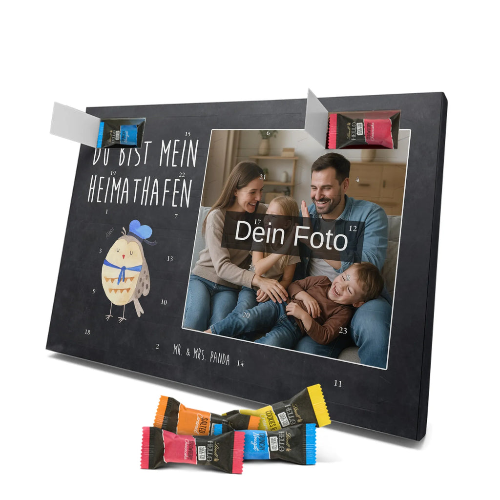 Personalisierter Schoko Foto Adventskalender Eule Matrose Personalisierter Schoko Foto Adventskalender, Eule, Ehe, Freundin, Eule Deko, Wortspiel Lustig, Seefahrer, Owl, Matrose, Hochzeitstag Geschenk, Heimathafen, Eule Spruch