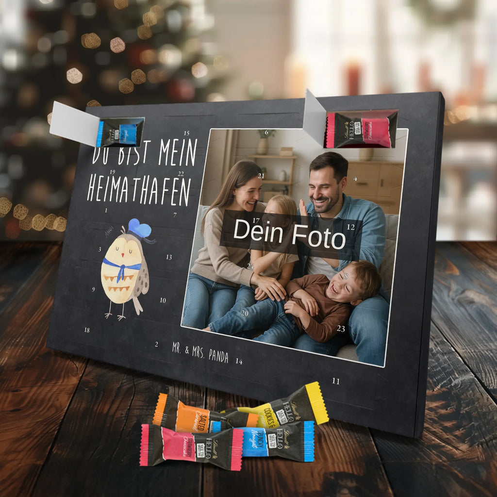 Personalisierter Schoko Foto Adventskalender Eule Matrose Personalisierter Schoko Foto Adventskalender, Eule, Ehe, Freundin, Eule Deko, Wortspiel Lustig, Seefahrer, Owl, Matrose, Hochzeitstag Geschenk, Heimathafen, Eule Spruch