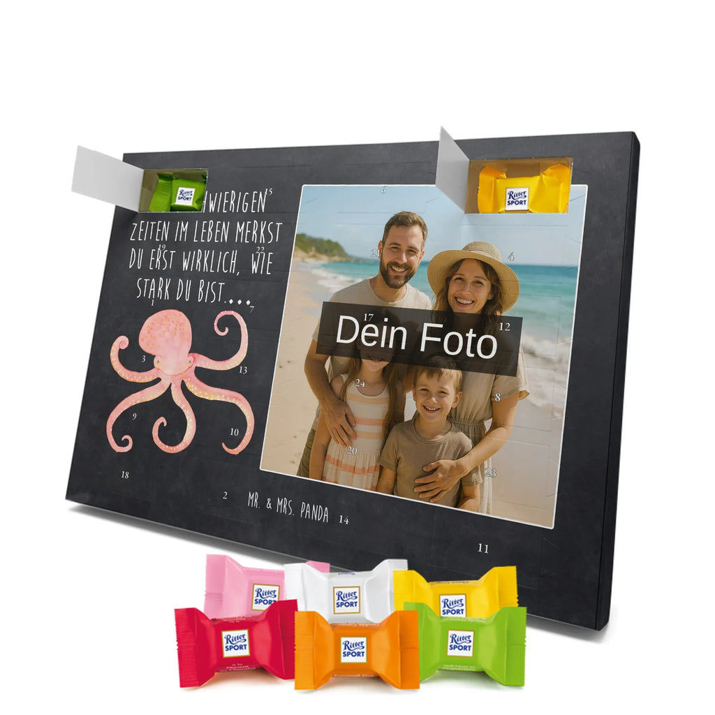 Personalisierter Schoko Foto Adventskalender Tintenfisch Personalisierter Schoko Foto Adventskalender, Gute Laune, Lustige Sprüche, Tiere, Tiermotive, Meer, Meerestier, Arme, Krake, Ozean, Wasser, Tintenfisch