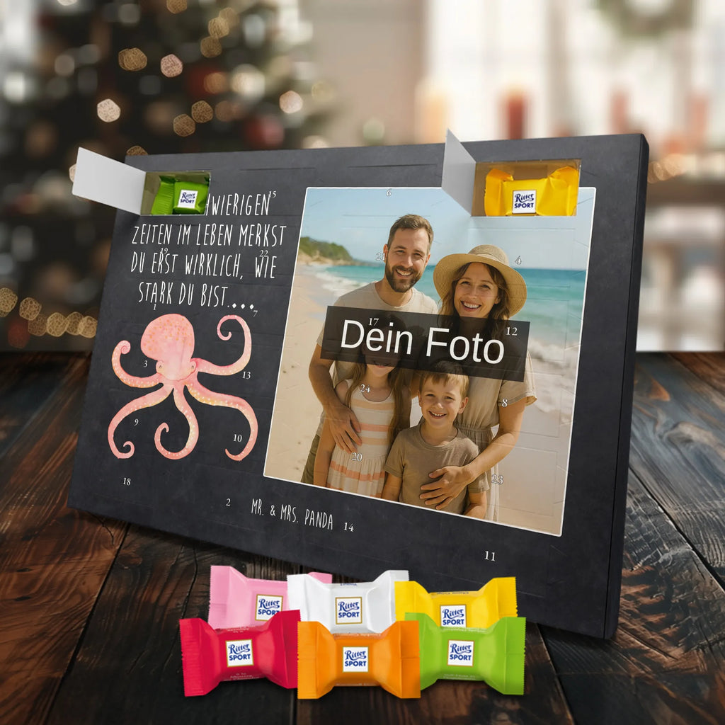 Personalisierter Schoko Foto Adventskalender Tintenfisch Personalisierter Schoko Foto Adventskalender, Gute Laune, Lustige Sprüche, Tiere, Tiermotive, Meer, Meerestier, Arme, Krake, Ozean, Wasser, Tintenfisch