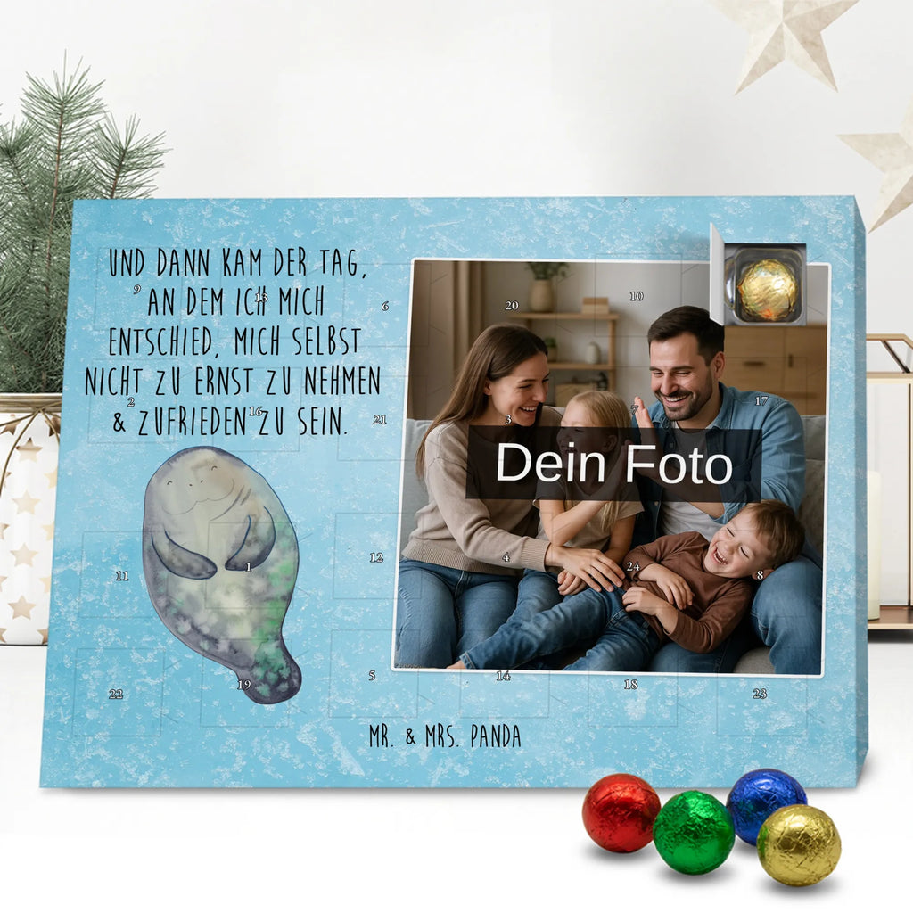 Personalisierter Schoko Foto Adventskalender Seekuh Happy Personalisierter Schoko Foto Adventskalender, Meerestiere, Urlaub, Meer, Liebeskummer, Achtsamkeit, Neustart, Seekühe, Respekt, Selbstliebe, Neuanfang, Seekuh, Freundin, Zufrieden