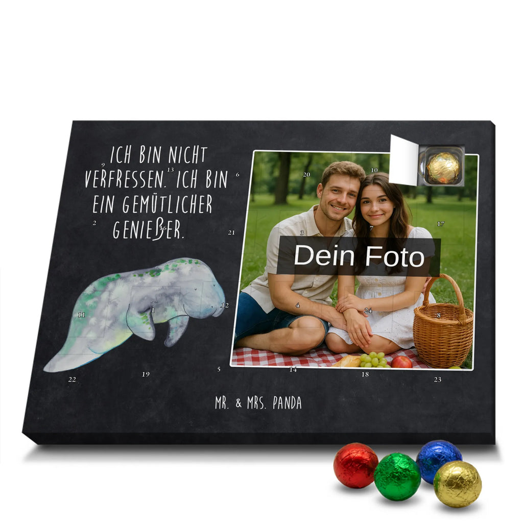 Personalisierter Schoko Foto Adventskalender Seekuh Chillen Personalisierter Schoko Foto Adventskalender, Meerestiere, Urlaub, Meer, Seekühe, Seekuh, Abnehmen, Diät, Zucker, Süßigkeiten, Diätwahn, Essen