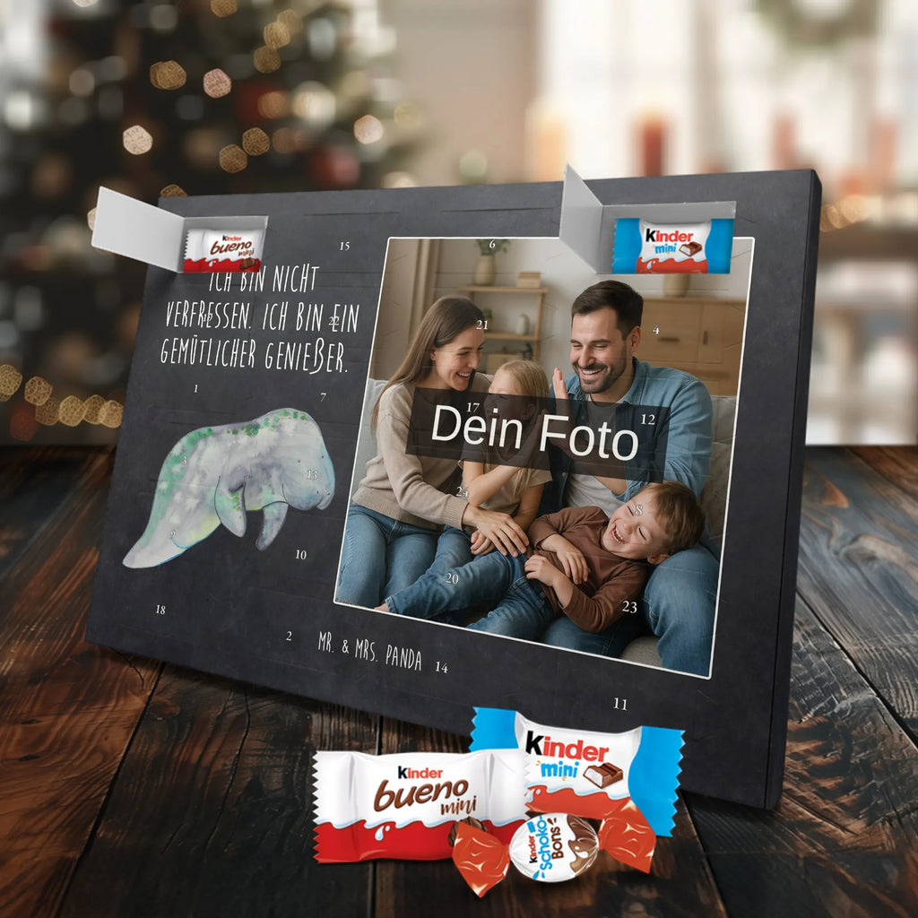 Personalisierter Schoko Foto Adventskalender Seekuh Chillen Personalisierter Schoko Foto Adventskalender, Meerestiere, Urlaub, Meer, Seekühe, Seekuh, Abnehmen, Diät, Zucker, Süßigkeiten, Diätwahn, Essen