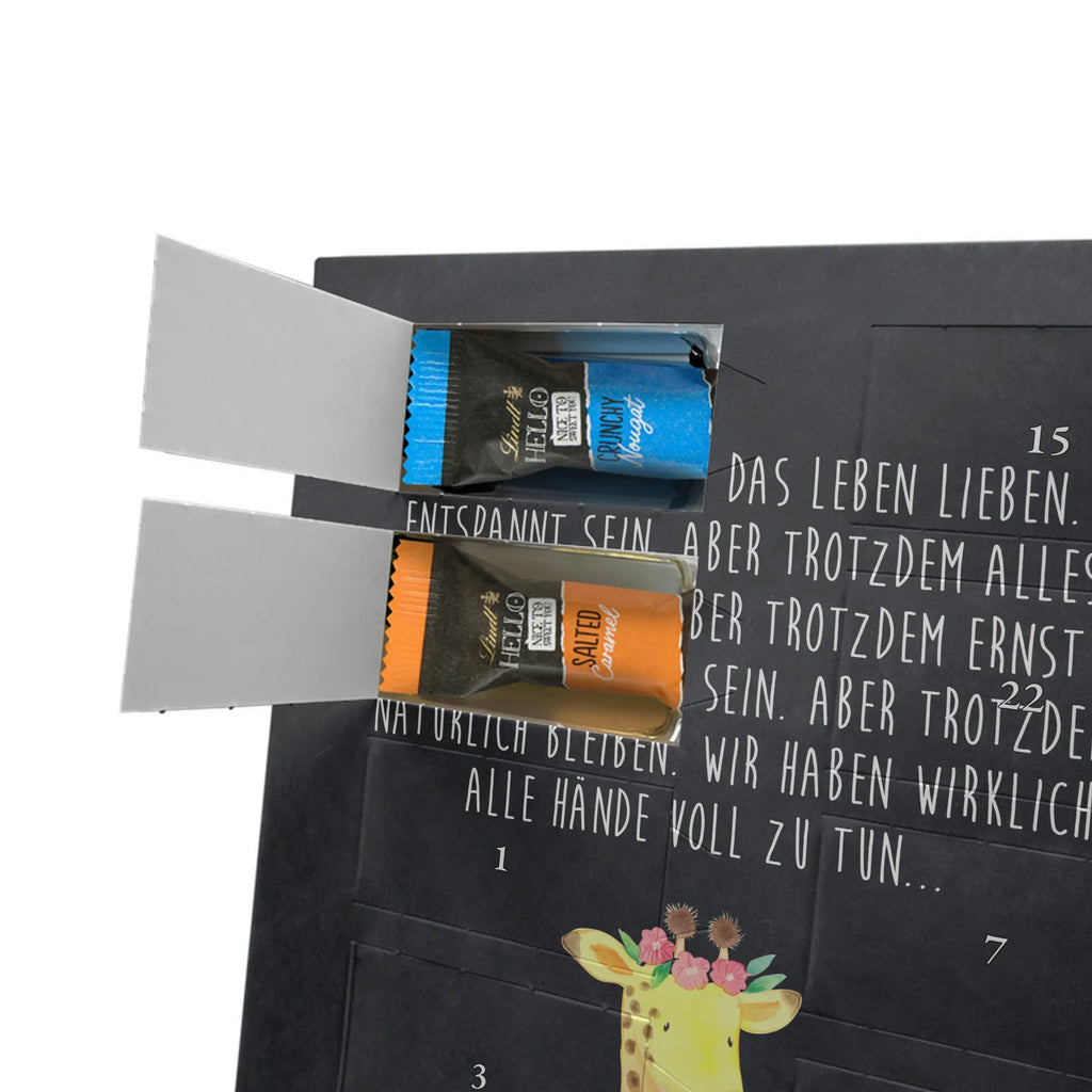  żyrafa Wieniec kwiatów Personalisierter Schoko Foto Adventskalender, Afrika, Wildtiere, Giraffe, Blumenkranz, Abenteurer, Selbstliebe, Freundin