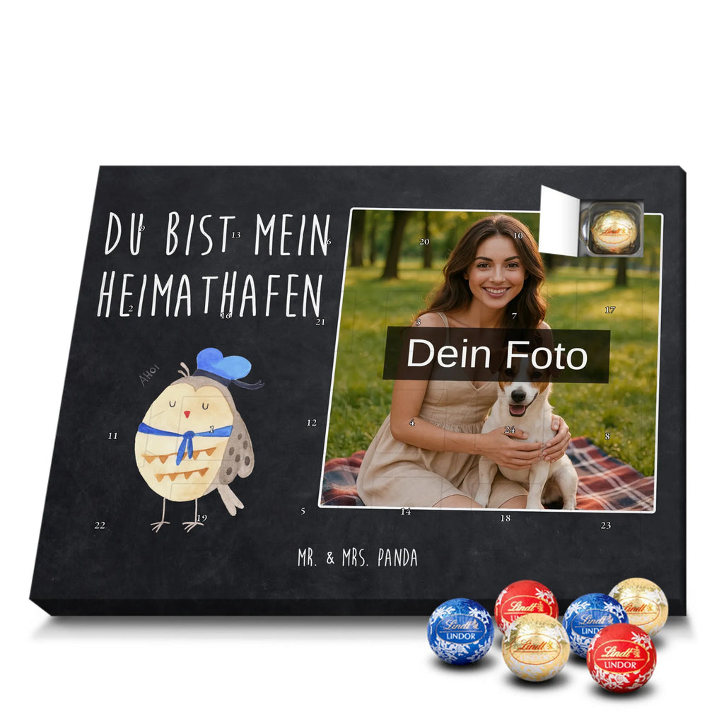 Personalisierter Schoko Foto Adventskalender Eule Matrose Personalisierter Schoko Foto Adventskalender, Eule, Ehe, Freundin, Eule Deko, Wortspiel Lustig, Seefahrer, Owl, Matrose, Hochzeitstag Geschenk, Heimathafen, Eule Spruch