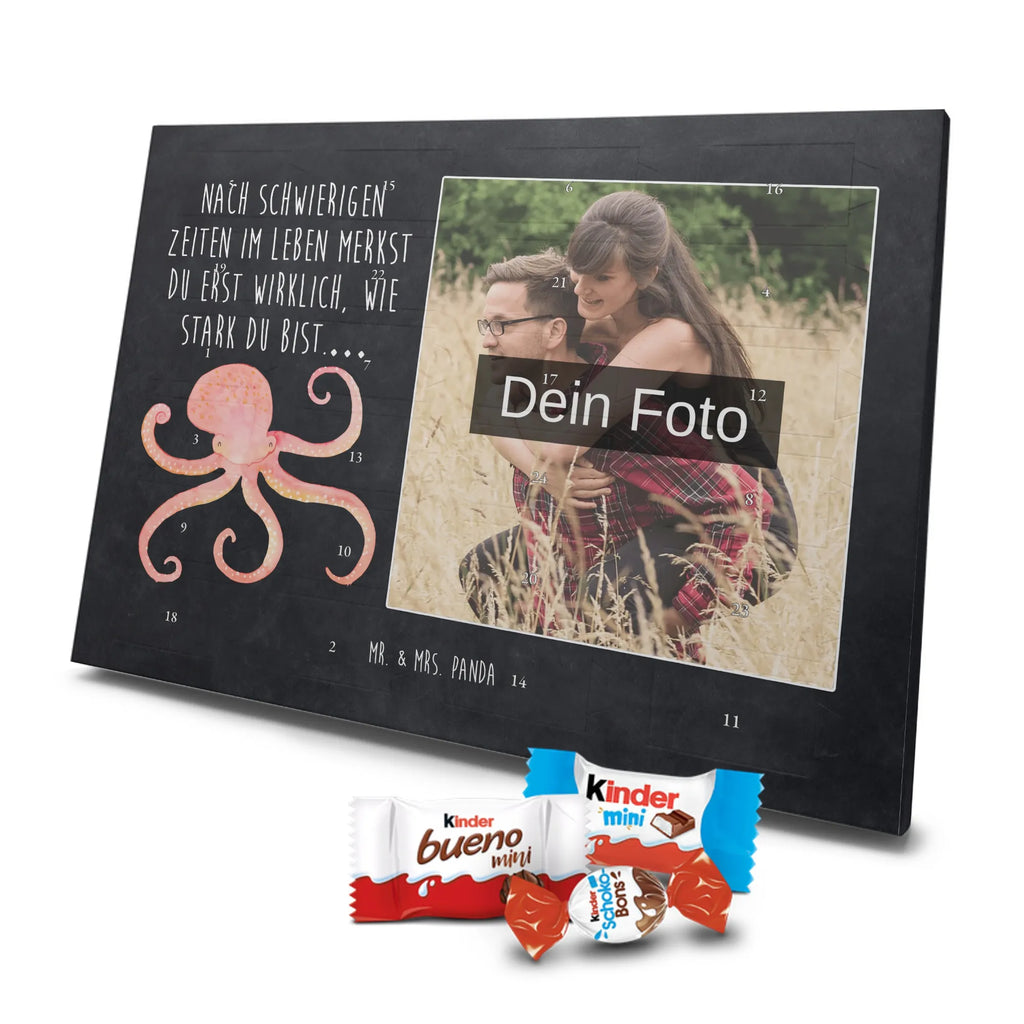 Personalisierter Schoko Foto Adventskalender Tintenfisch Personalisierter Schoko Foto Adventskalender, Gute Laune, Lustige Sprüche, Tiere, Tiermotive, Meer, Meerestier, Arme, Krake, Ozean, Wasser, Tintenfisch