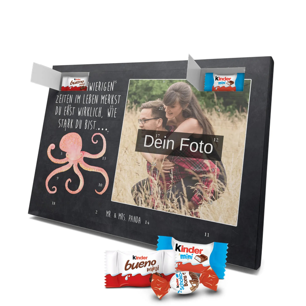 Personalisierter Schoko Foto Adventskalender Tintenfisch Personalisierter Schoko Foto Adventskalender, Gute Laune, Lustige Sprüche, Tiere, Tiermotive, Meer, Meerestier, Arme, Krake, Ozean, Wasser, Tintenfisch