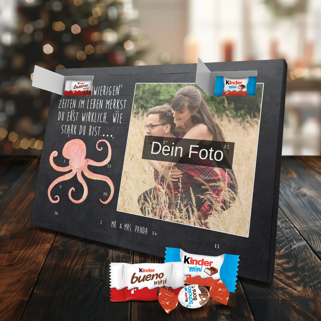 Personalisierter Schoko Foto Adventskalender Tintenfisch Personalisierter Schoko Foto Adventskalender, Gute Laune, Lustige Sprüche, Tiere, Tiermotive, Meer, Meerestier, Arme, Krake, Ozean, Wasser, Tintenfisch
