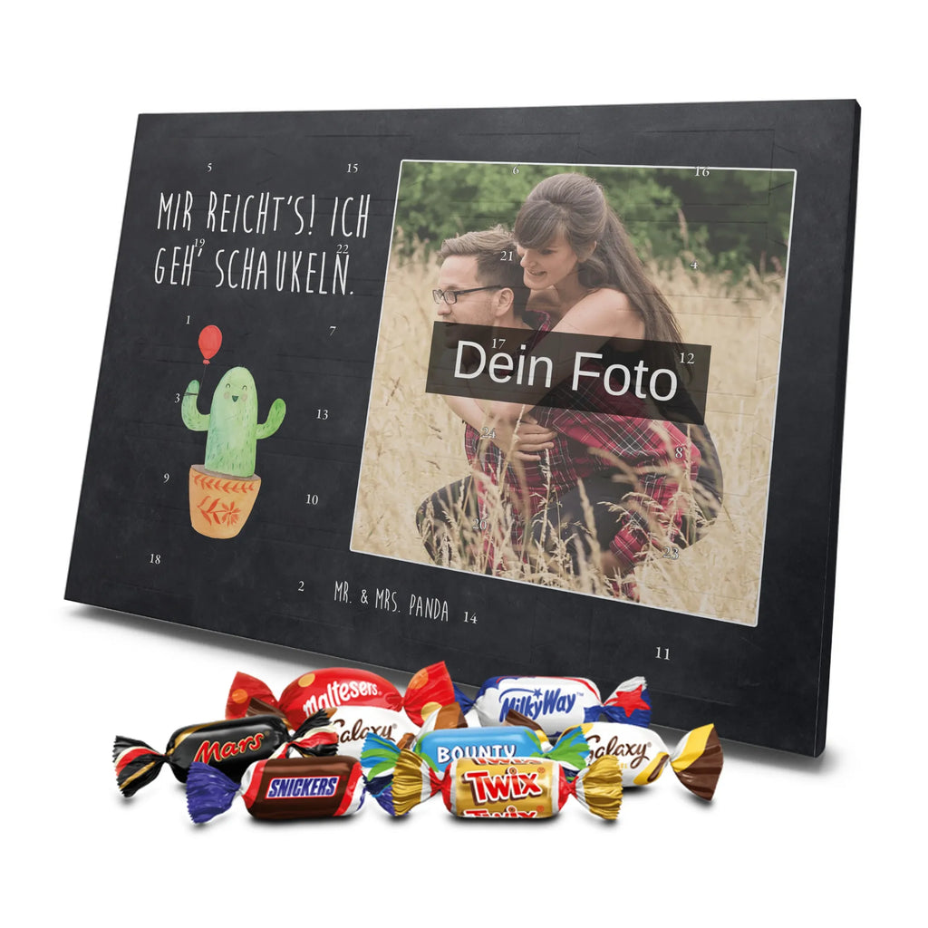  Kaktus balon Personalisierter Schoko Foto Adventskalender, Kakteen, Kaktus, Stress, Neustart, Büroalltag, Büro, Freude, Luftballon, Freund, Prüfung, Freundin, Ausbildung