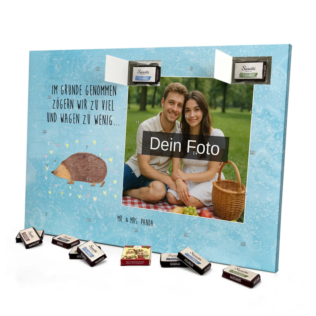Personalisierter Schoko Foto Adventskalender Igel Herzen Personalisierter Schoko Foto Adventskalender, Gute Laune, Lustige Sprüche, Tiere, Tiermotive, Vertrauen, Leben, Liebe, Herz, Herzen, Kuss, Igel