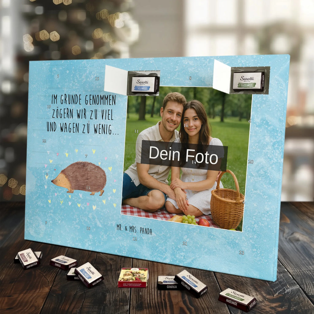 Personalisierter Schoko Foto Adventskalender Igel Herzen Personalisierter Schoko Foto Adventskalender, Gute Laune, Lustige Sprüche, Tiere, Tiermotive, Vertrauen, Leben, Liebe, Herz, Herzen, Kuss, Igel
