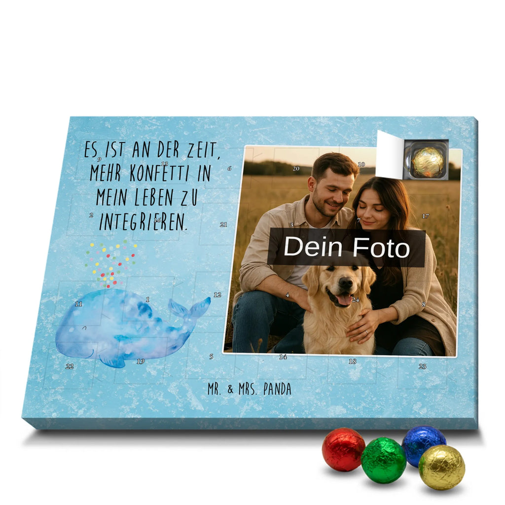 Personalisierter Schoko Foto Adventskalender Wal Konfetti Personalisierter Schoko Foto Adventskalender, Meerestiere, Urlaub, Meer, Diät, Lebensabschnitt, Abnehmen, Konfetti, Geburtstag, Wal, Neuanfang, Trennung, Motivation, Wale, Neustart