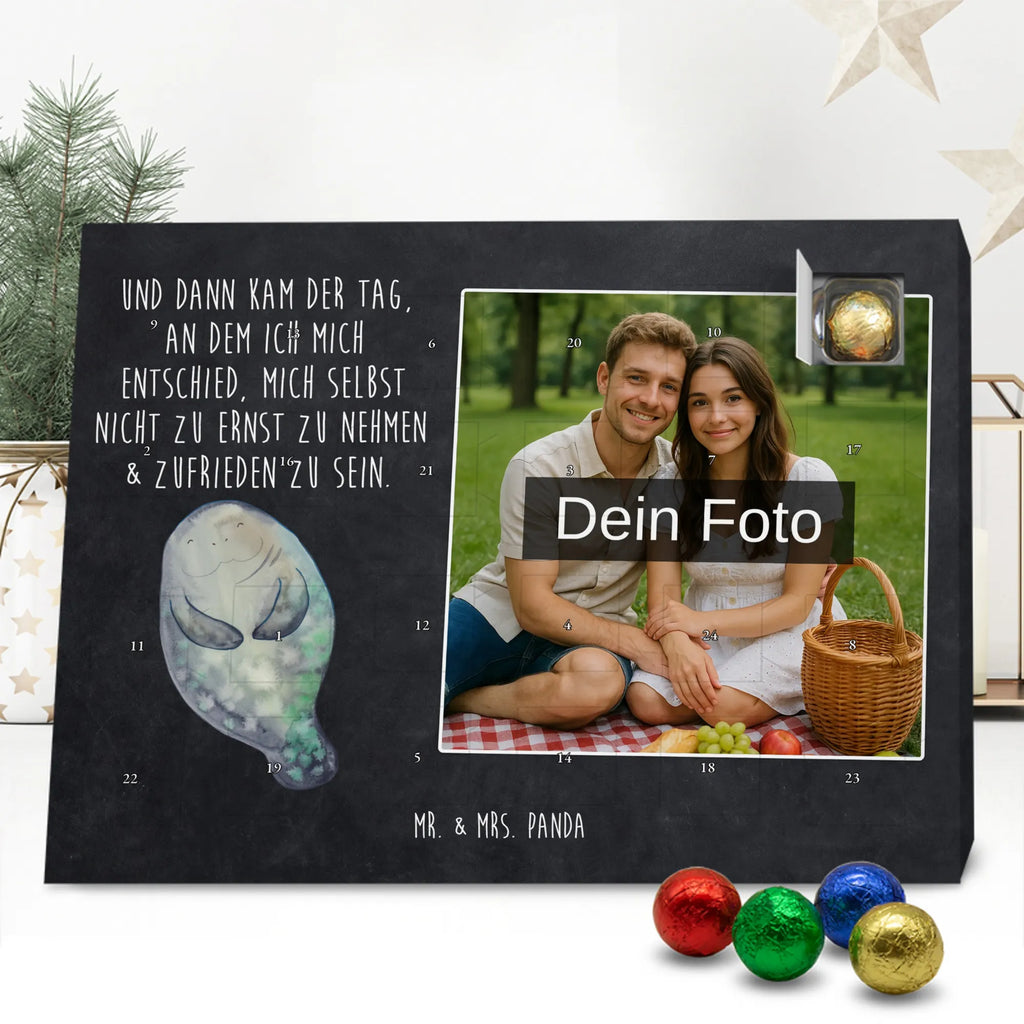 Personalisierter Schoko Foto Adventskalender Seekuh Happy Personalisierter Schoko Foto Adventskalender, Meerestiere, Urlaub, Meer, Liebeskummer, Achtsamkeit, Neustart, Seekühe, Respekt, Selbstliebe, Neuanfang, Seekuh, Freundin, Zufrieden