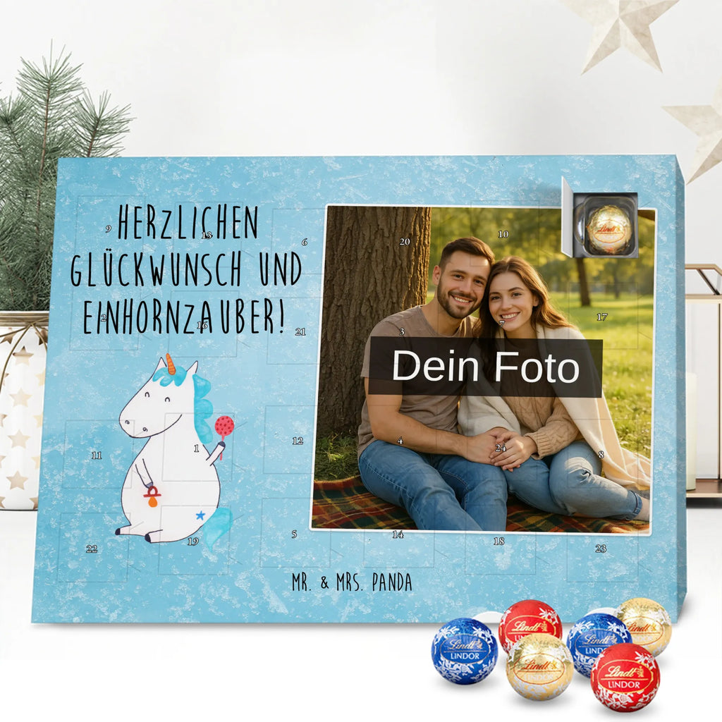 Personalisierter Schoko Foto Adventskalender Einhorn Baby Personalisierter Schoko Foto Adventskalender, Unicorn, Einhorn, Einhörner, Einhorn Deko, Babyglück, Schnuller, Erstes Kind, Mutter, Party, Geburt, Geburtstag, Eltern, Kind, Nachwuchs, Baby