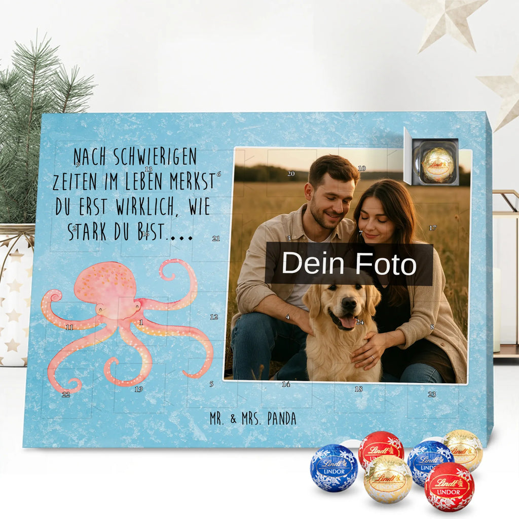 Personalisierter Schoko Foto Adventskalender Tintenfisch Personalisierter Schoko Foto Adventskalender, Gute Laune, Lustige Sprüche, Tiere, Tiermotive, Meer, Meerestier, Arme, Krake, Ozean, Wasser, Tintenfisch