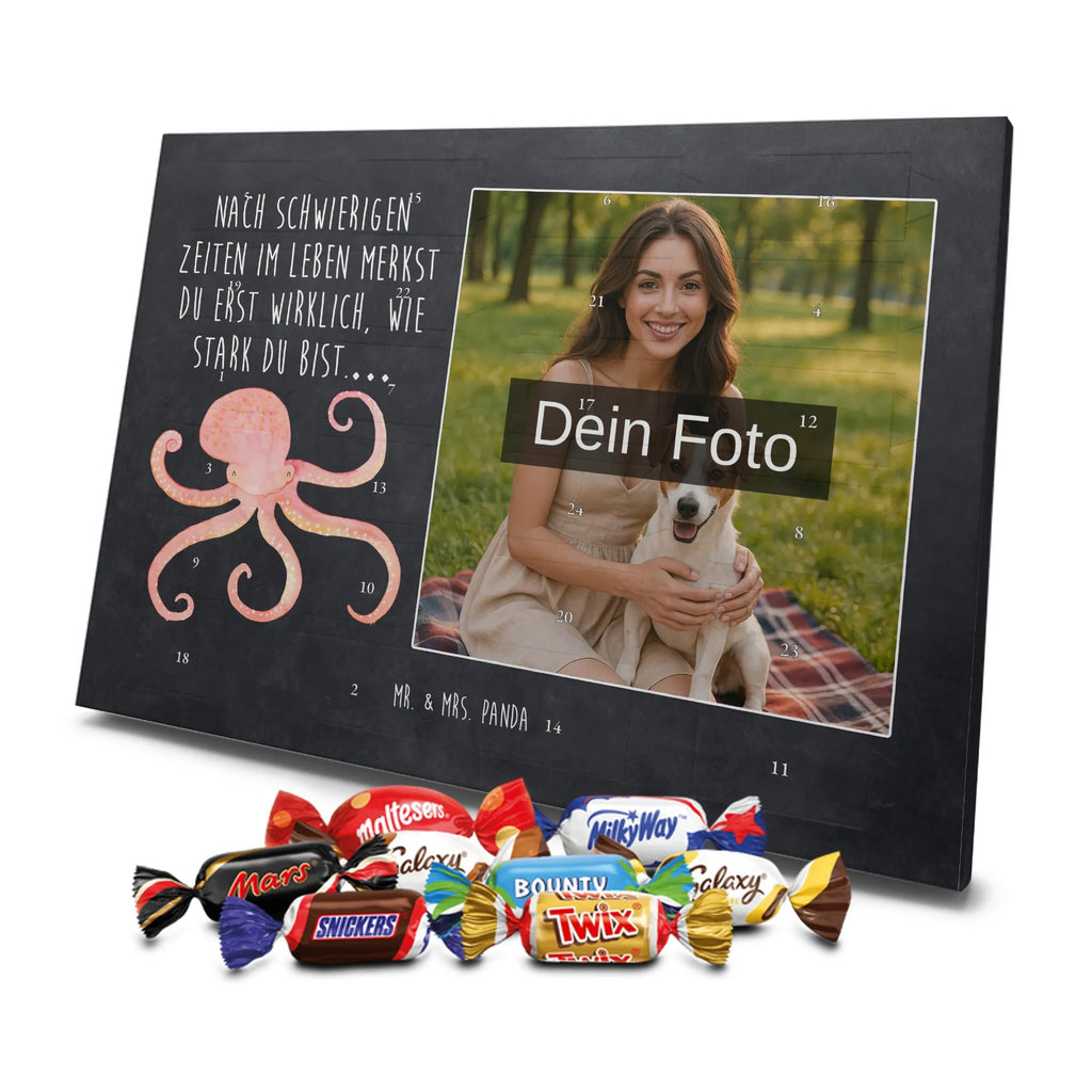 Personalisierter Schoko Foto Adventskalender Tintenfisch Personalisierter Schoko Foto Adventskalender, Gute Laune, Lustige Sprüche, Tiere, Tiermotive, Meer, Meerestier, Arme, Krake, Ozean, Wasser, Tintenfisch