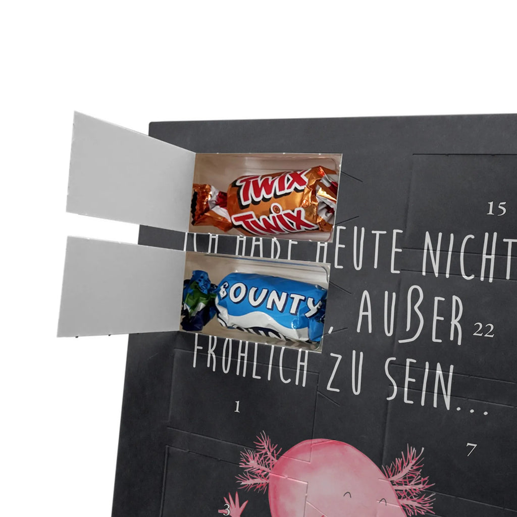 Personalisierter Schoko Foto Adventskalender Axolotl Hurra Personalisierter Schoko Foto Adventskalender, Molch, Axolotl, Lurche, Axolot, Schwanzlurch, Fröhlich, Spaß, Motivation, Freude, Zufriedenheit, Lurch