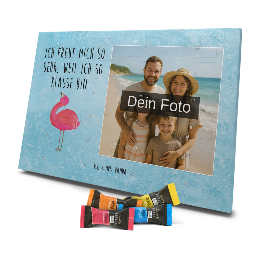  Flamingo Duma Personalisierter Schoko Foto Adventskalender, Flamingo, Schwester, Tochter, Beste Freundin, Selbstliebe, Selbstakzeptanz, Freundin, Mama, Freude, Stolz