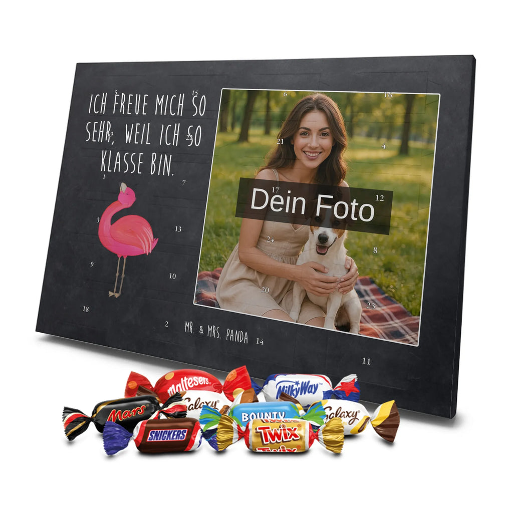  Flamingo Duma Personalisierter Schoko Foto Adventskalender, Flamingo, Schwester, Tochter, Beste Freundin, Selbstliebe, Selbstakzeptanz, Freundin, Mama, Freude, Stolz