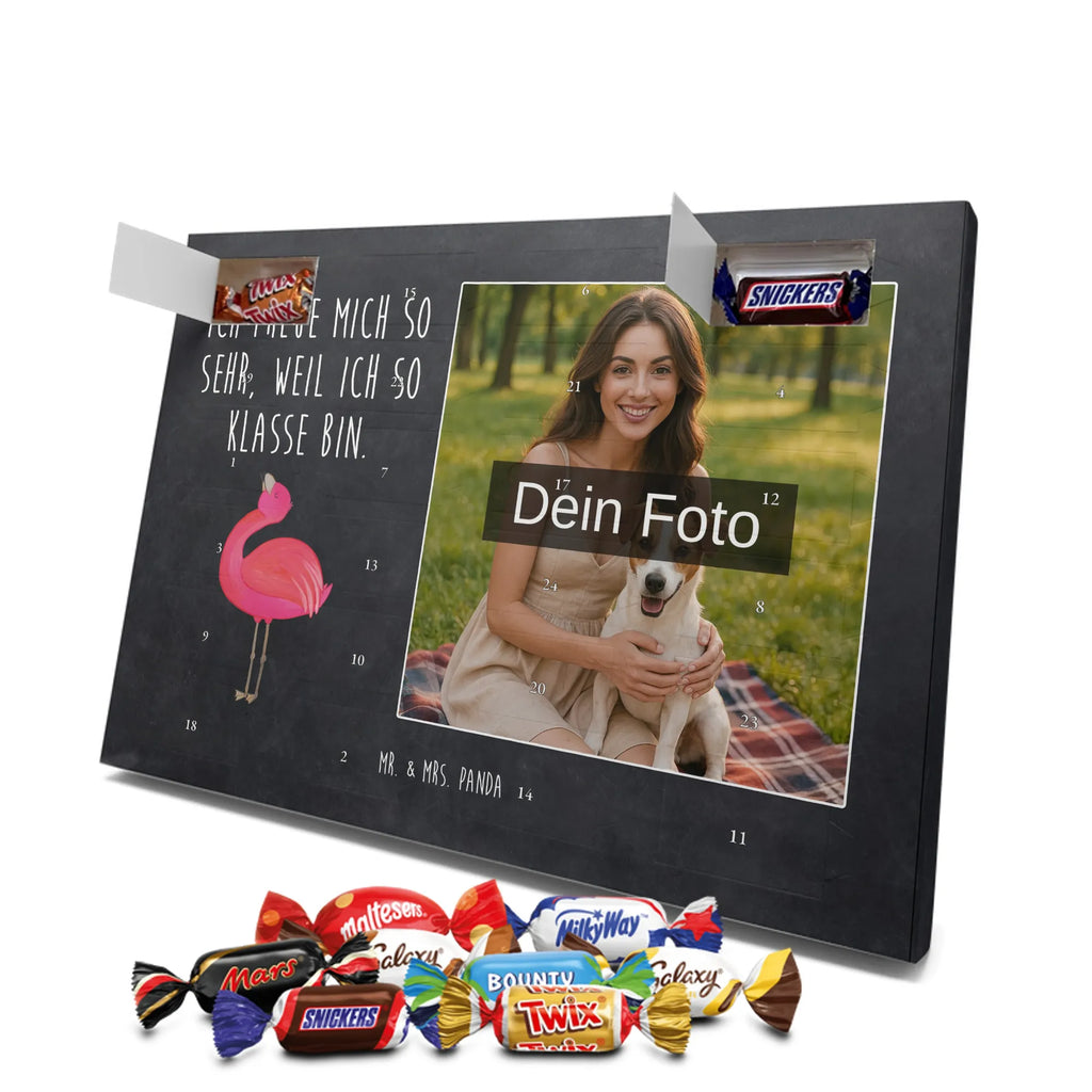  Flamingo Duma Personalisierter Schoko Foto Adventskalender, Flamingo, Schwester, Tochter, Beste Freundin, Selbstliebe, Selbstakzeptanz, Freundin, Mama, Freude, Stolz