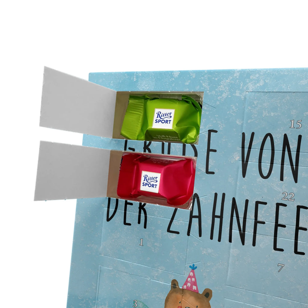  bear tooth fairy Personalisierter Schoko Foto Adventskalender, Bär, Teddybär, Teddy, Erster Zahn, Zahnfee, Milchzahn, Fee