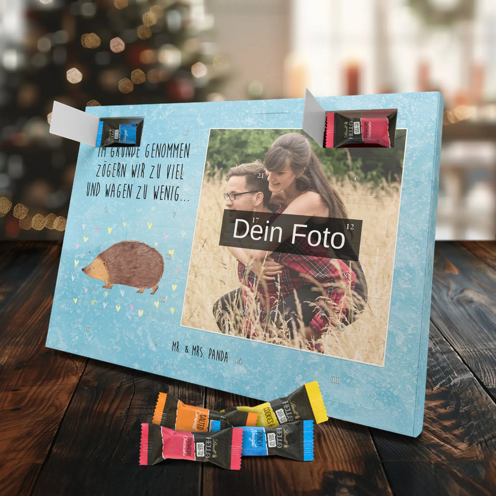 Personalisierter Schoko Foto Adventskalender Igel Herzen Personalisierter Schoko Foto Adventskalender, Gute Laune, Lustige Sprüche, Tiere, Tiermotive, Vertrauen, Leben, Liebe, Herz, Herzen, Kuss, Igel