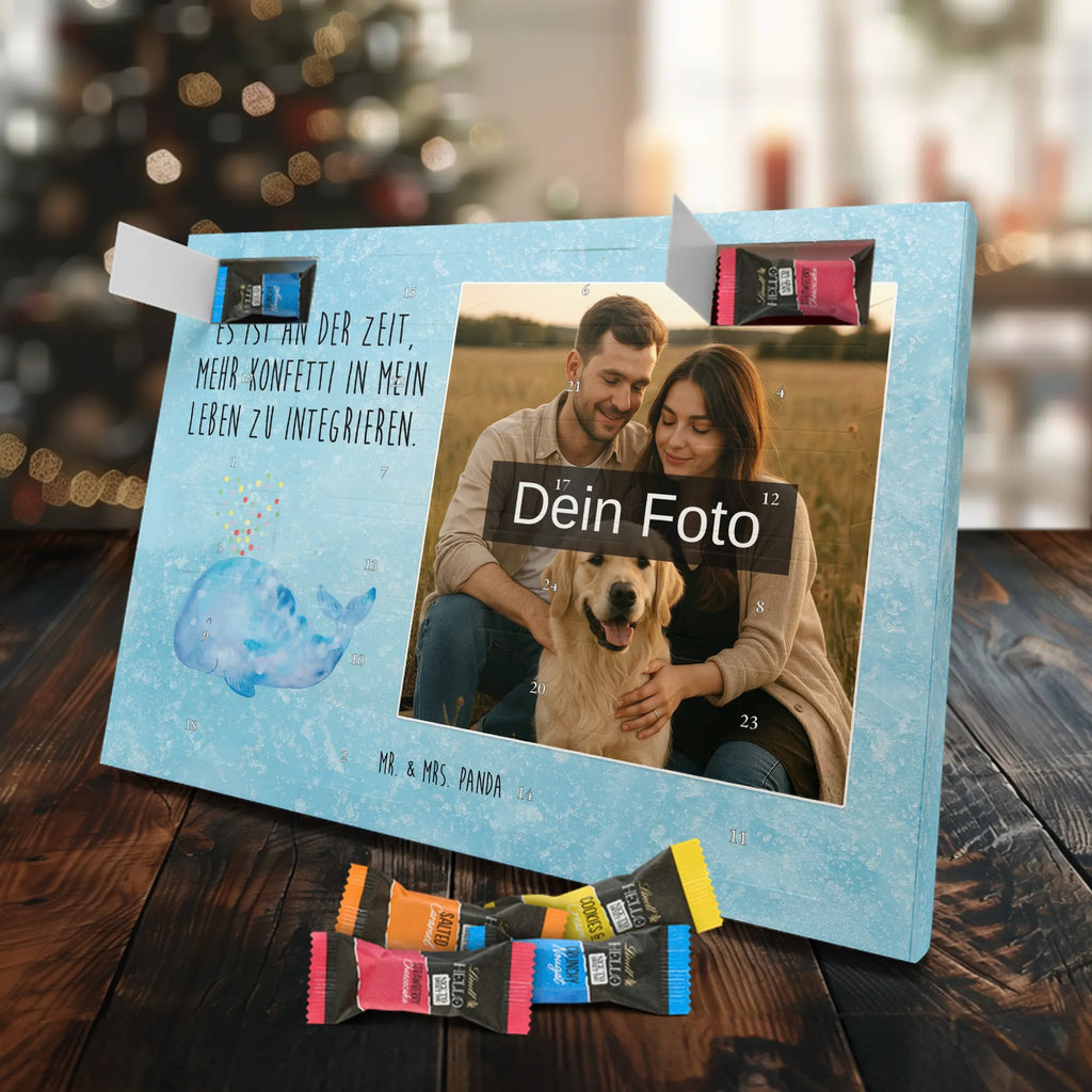 Personalisierter Schoko Foto Adventskalender Wal Konfetti Personalisierter Schoko Foto Adventskalender, Meerestiere, Urlaub, Meer, Diät, Lebensabschnitt, Abnehmen, Konfetti, Geburtstag, Wal, Neuanfang, Trennung, Motivation, Wale, Neustart