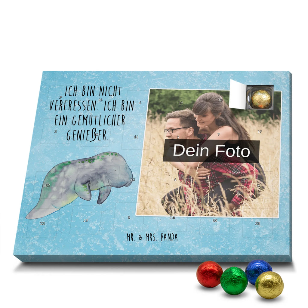 Personalisierter Schoko Foto Adventskalender Seekuh Chillen Personalisierter Schoko Foto Adventskalender, Meerestiere, Urlaub, Meer, Seekühe, Seekuh, Abnehmen, Diät, Zucker, Süßigkeiten, Diätwahn, Essen