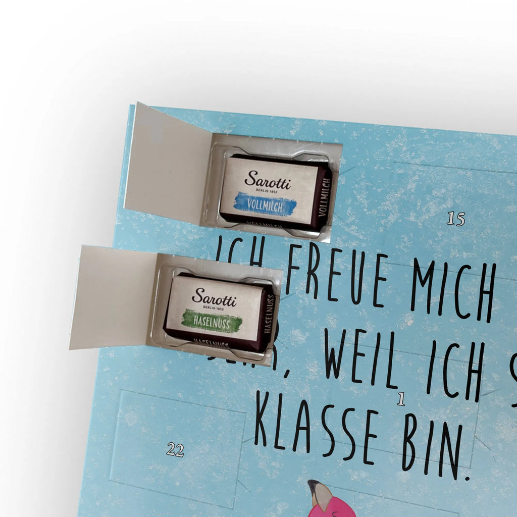  Flamingo Duma Personalisierter Schoko Foto Adventskalender, Flamingo, Schwester, Tochter, Beste Freundin, Selbstliebe, Selbstakzeptanz, Freundin, Mama, Freude, Stolz