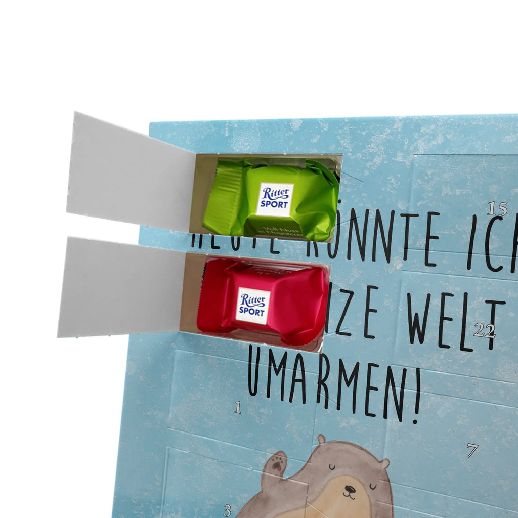 Personalisierter Schoko Foto Adventskalender Otter Umarmen Personalisierter Schoko Foto Adventskalender, Fischotter, Seeotter, Otter, Otter Seeotter See Otter