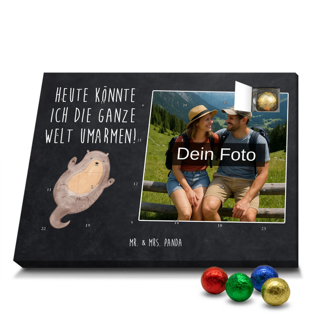 Personalisierter Schoko Foto Adventskalender Otter Umarmen Personalisierter Schoko Foto Adventskalender, Fischotter, Seeotter, Otter, Otter Seeotter See Otter