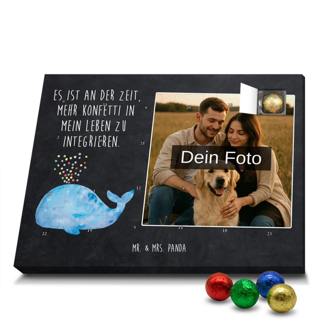 Personalisierter Schoko Foto Adventskalender Wal Konfetti Personalisierter Schoko Foto Adventskalender, Meerestiere, Urlaub, Meer, Diät, Lebensabschnitt, Abnehmen, Konfetti, Geburtstag, Wal, Neuanfang, Trennung, Motivation, Wale, Neustart