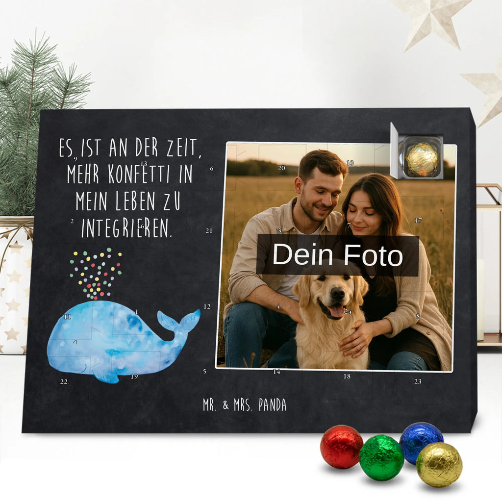 Personalisierter Schoko Foto Adventskalender Wal Konfetti Personalisierter Schoko Foto Adventskalender, Meerestiere, Urlaub, Meer, Diät, Lebensabschnitt, Abnehmen, Konfetti, Geburtstag, Wal, Neuanfang, Trennung, Motivation, Wale, Neustart
