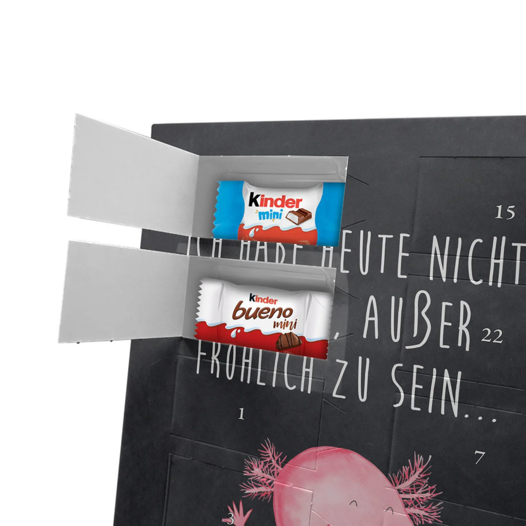 Personalisierter Schoko Foto Adventskalender Axolotl Hurra Personalisierter Schoko Foto Adventskalender, Molch, Axolotl, Lurche, Axolot, Schwanzlurch, Fröhlich, Spaß, Motivation, Freude, Zufriedenheit, Lurch