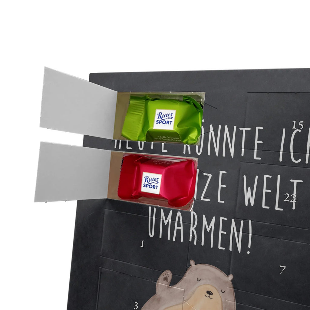 Personalisierter Schoko Foto Adventskalender Otter Umarmen Personalisierter Schoko Foto Adventskalender, Fischotter, Seeotter, Otter, Otter Seeotter See Otter