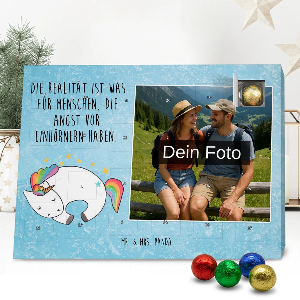 Personalisierter Schoko Foto Adventskalender Einhorn Nacht Personalisierter Schoko Foto Adventskalender, Unicorn, Einhorn, Einhörner, Einhorn Deko, Realität, Träume, Menschen, Traum, Geschenk, Freundin, Ruhe