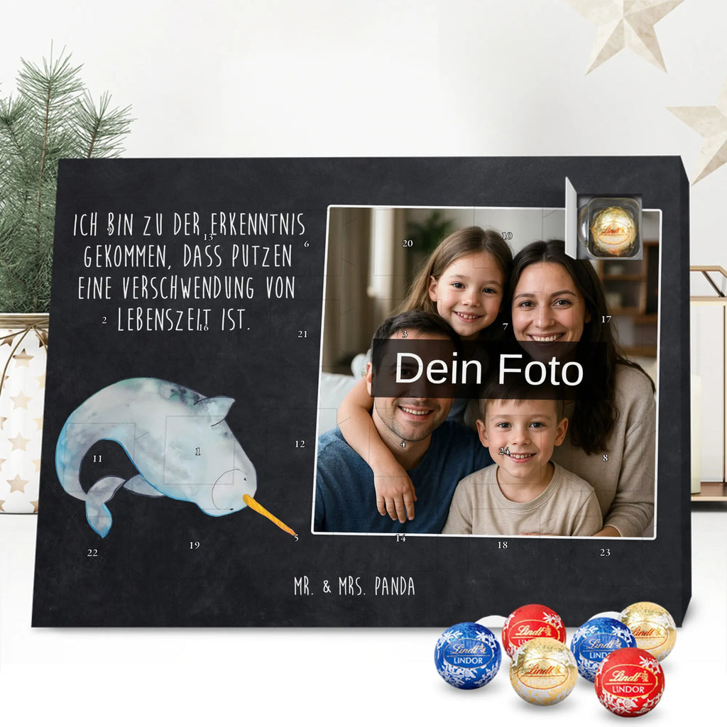 Personalisierter Schoko Foto Adventskalender Narwal Personalisierter Schoko Foto Adventskalender, Meerestiere, Urlaub, Meer, Narwal, Aufräumen, Putzen, Junggesellin, Wal, Kinderzimmer, Hausfrau